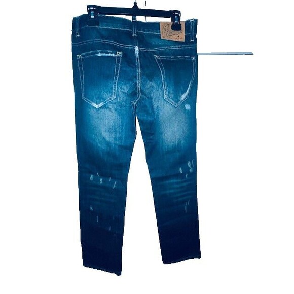 Dsquared2 Jeans Mens 50 Slim Fit Button Fly Distressed Paint Italy Fits 32x32 - Picture 3 of 16